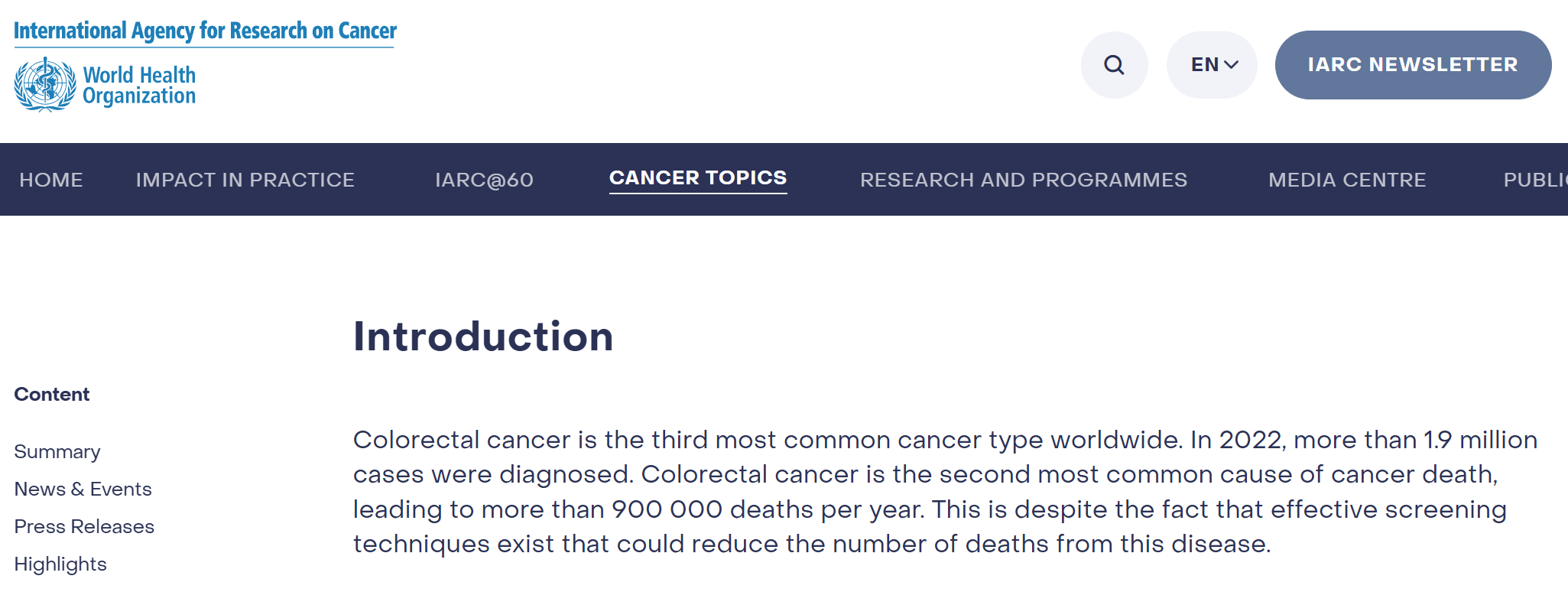Global Burden of Colorectal Cancer