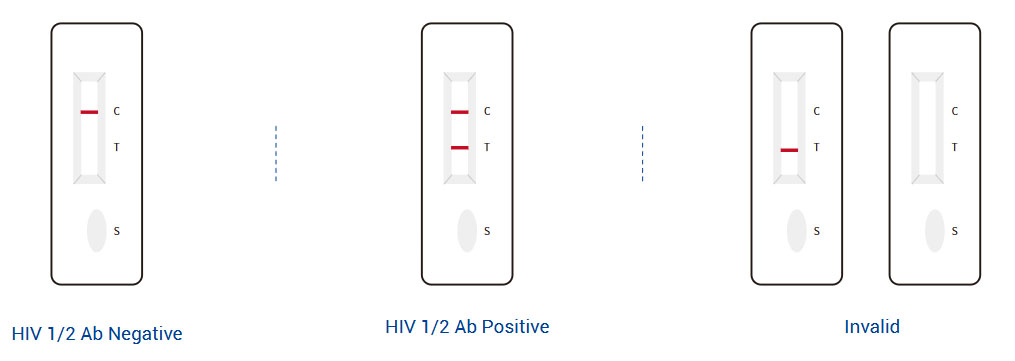 HIV 1 2 Ab Rapid Detection Kit (Colloidal Gold) Interpretation