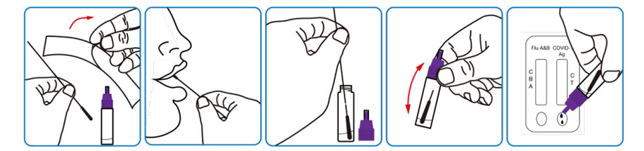 Oropharyngeal swab sampling method